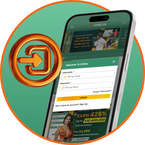 Use fast login and quick bet placement in the Krikya App.