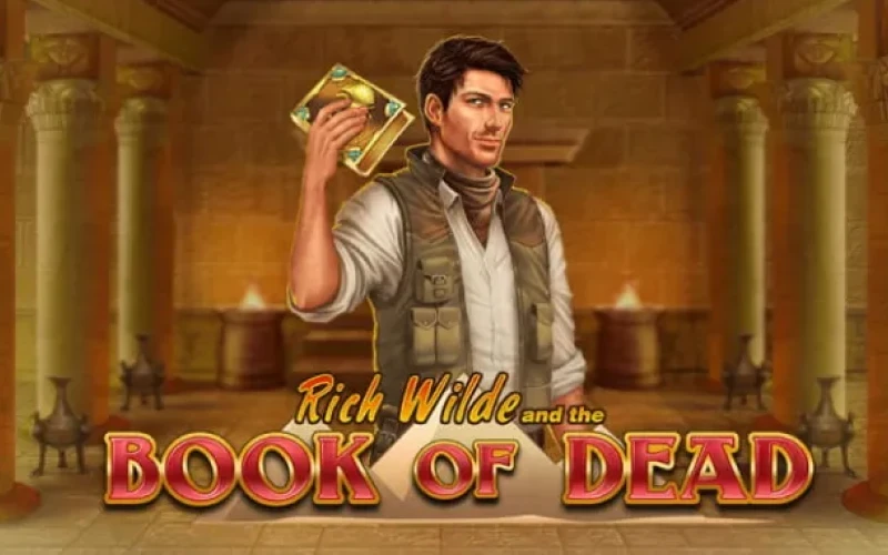 Spin the Book of Dead casino slot game at Krikya.