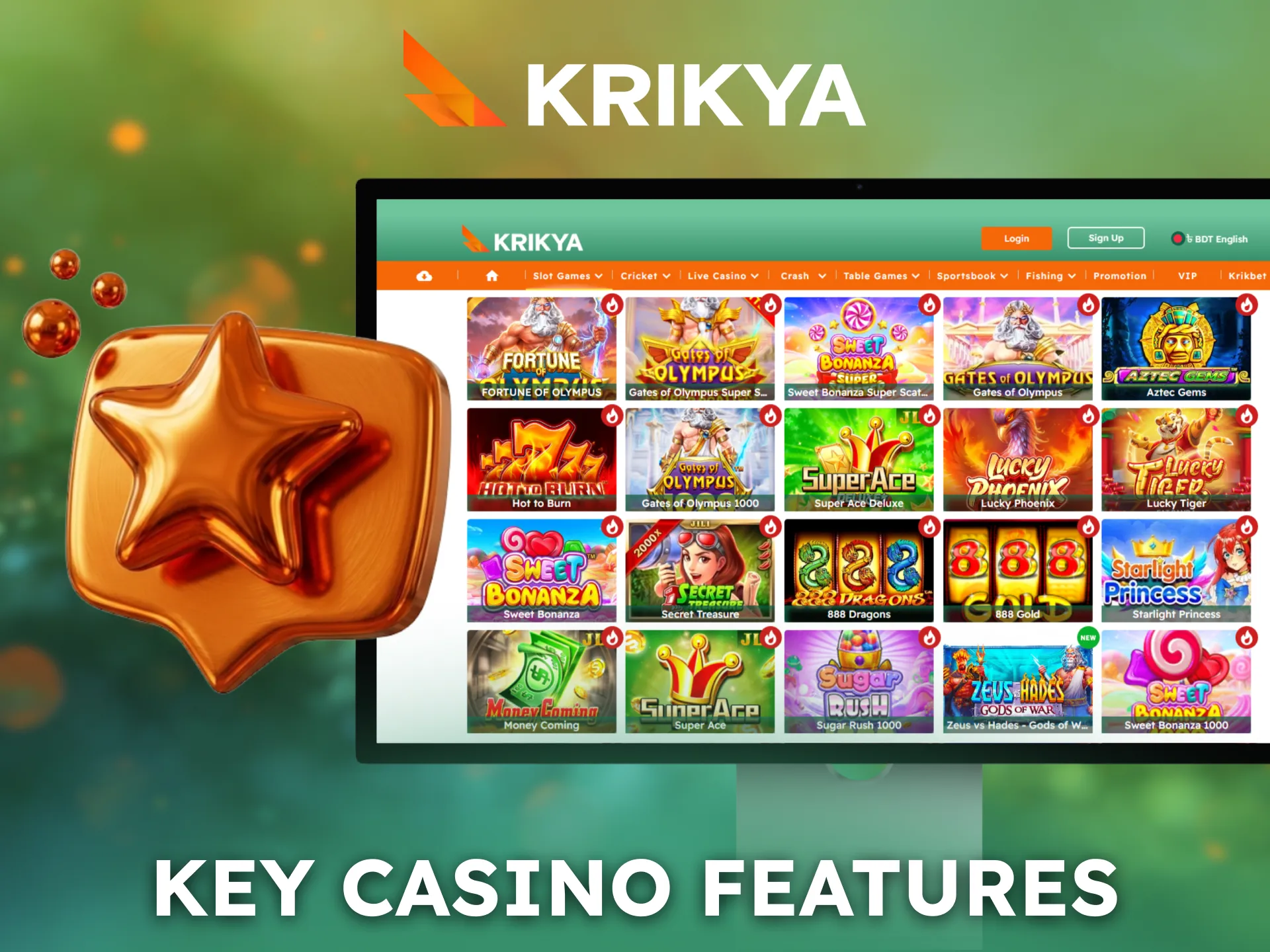 Krikya casino features attract many players across Bangladesh.