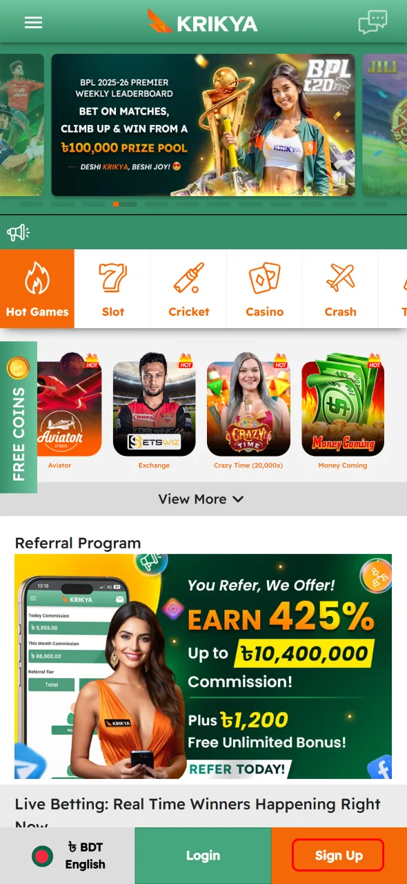 Visit the official Krikya site to explore League of Legends betting.